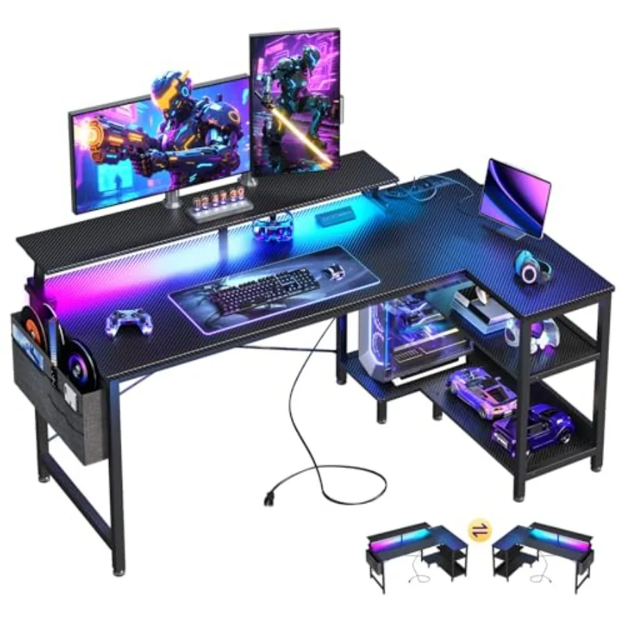 Biurko do gier w kształcie lit – Desk Setup L Shaped recenzja i cena